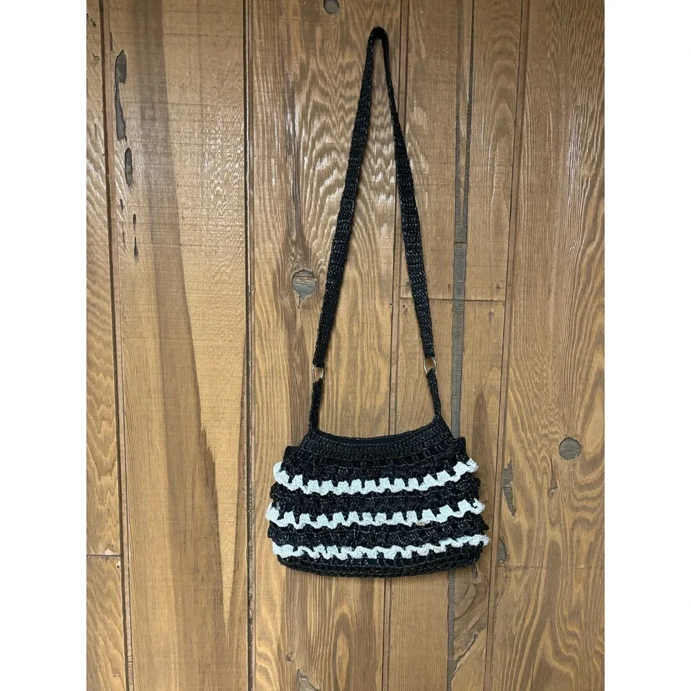 Y2K Crochet Purse Possibly Handmade of Recycled Materials
